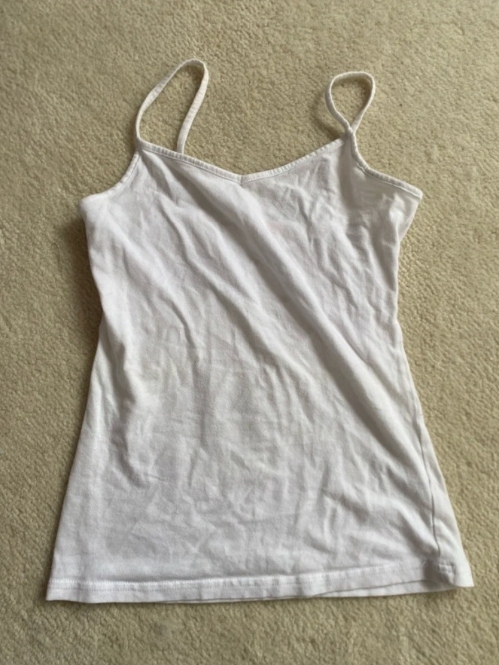 Ardene White Spaghetti Strap V-Neck Camisole